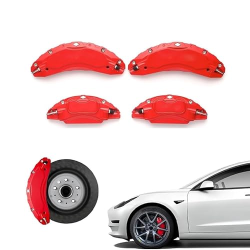 HMYOUXUAN 4 x Auto-Aufkleber für Radbremssattel für Mercedes C Class C204 2-Doors Coupe 2011-2014, Aluminiumlegierung Scheibenbremsschutzräder, Bremssattelschutzabdeckung, 28CM×7.5CM×6CM,Red HMYOUXUAN 4 x Auto-Aufkleber für Radbremssattel für Mercedes C Class C204 2-Doors Coupe 2011-2014, Aluminiumlegierung Scheibenbremsschutzräder, Bremssattelschutzabdeckung, 28CM×7.5CM×6CM,Red von HMYOUXUAN