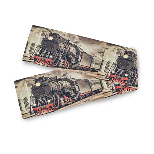 HMZXZ Tischläufer Jahrgang Express Dampf Zug Table Runner Tischdecke Deckel für Hochzeit Party Familie Küche Decor, 13x70 inch HMZXZ Tischläufer Jahrgang Express Dampf Zug Table Runner Tischdecke Deckel für Hochzeit Party Familie Küche Decor, 13x70 inch von HMZXZ