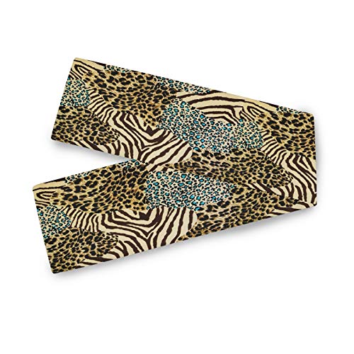 HMZXZ Tischläufer Tier Zebra Leopard Abdrucken Table Runner Tischdecke Deckel für Hochzeit Party Familie Küche Decor, 13x70 inch von HMZXZ