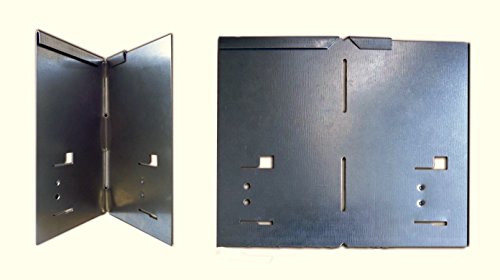 Ecke für Rasenkante Metall 8 x 8 x 13,5 cm 2er und 4er Set Beeteinfassung Wegbegrenzung in feuerverzinkt, grün, braun, grau, Farbe :verzinkt, Set:4er Set von HN Kernstützen Metallwaren