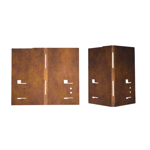 HN Kernstützen Metallwaren Cortenstahl Ecke für Rasenkante 8 x 8 x 18,5 cm 2er und 4er Set Beeteinfassung Wegbegrenzung, Farbe :Corten/Rost, Set:2er Set HN Kernstützen Metallwaren Cortenstahl Ecke für Rasenkante 8 x 8 x 18,5 cm 2er und 4er Set Beeteinfassung Wegbegrenzung, Farbe :Corten/Rost, Set:2er Set von HN Kernstützen Metallwaren