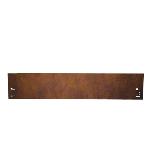 Cortenstahl Rasenkante, Beeteinfassung und Wegbegrenzung 13,5 cm x 1,20 m; 3,45 m; 5,70 m; 11,40 m; 22,75 m, Farbe :Corten/Rost, Verlegelänge :1er Set 1.20 m von HN Kernstützen Metallwaren