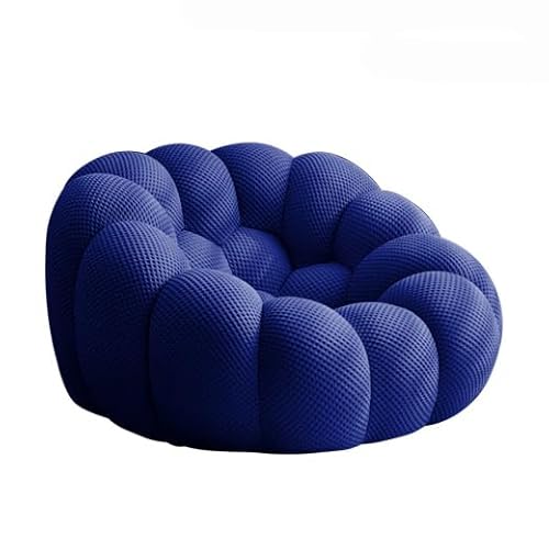 HNBCYRND Bubble Curved Loveseat Couch Memory Foam Bubble Bodensofa Rundes Lazy Floor Sofa Charakter-Sitzsäcke ausgefallene Möbel für das Wohnzimmer(Size:1seat 124×124×70cm,Color:Blue) von HNBCYRND