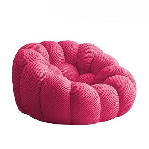 HNBCYRND Bubble Curved Loveseat Couch Memory Foam Bubble Bodensofa Rundes Lazy Floor Sofa Charakter-Sitzsäcke ausgefallene Möbel für das Wohnzimmer(Size:1seat 124×124×70cm,Color:Pink) von HNBCYRND