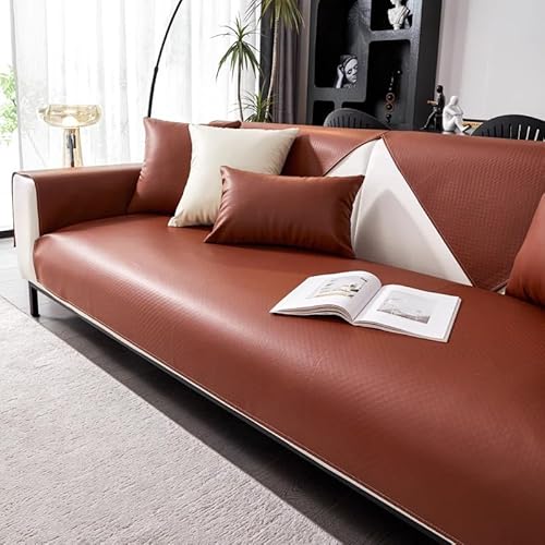 HNBCYRND Kunstleder Sofabezug 1 2 3 4 Sitzer, L Form Sofaüberwurfe, Ecksofa Sofa überzug Pets Dog Couch überzug Anti-rutsch Sofaschutz, Ultra Weicher Sofaschoner,Sofaschoner für Hunde(70x120cm,Brown) HNBCYRND Kunstleder Sofabezug 1 2 3 4 Sitzer, L Form Sofaüberwurfe, Ecksofa Sofa überzug Pets Dog Couch überzug Anti-rutsch Sofaschutz, Ultra Weicher Sofaschoner,Sofaschoner für Hunde(70x120cm,Brown) von HNBCYRND