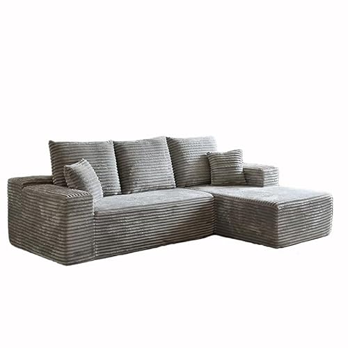 Kompressionssofa umbaubares Schlafsofa Zweisitzer Cord-Matratze ausklappbar bequeme Lounge fürs Wohnzimmer funktionaler Memory-Schaum mit Armlehnen Couch für kleine Räume(110x40x32.6inch,Light gray) Kompressionssofa umbaubares Schlafsofa Zweisitzer Cord-Matratze ausklappbar bequeme Lounge fürs Wohnzimmer funktionaler Memory-Schaum mit Armlehnen Couch für kleine Räume(110x40x32.6inch,Light gray) von HNBCYRND