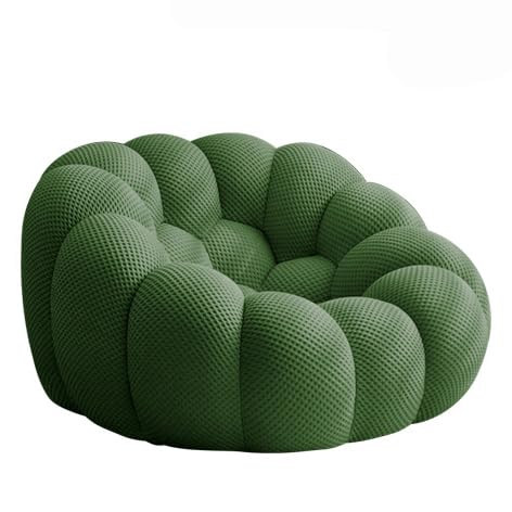 Moderne Bubble Curved Love Sitz Couch Memory Foam Bubble Boden Sofa Runde Lazy Floor Sofa Kostenlose Installation Charakter Bohnen Tasche Stühle funky Möbel für Wohnzimmer(Size:124×124×70cm,Color:Gree von HNBCYRND