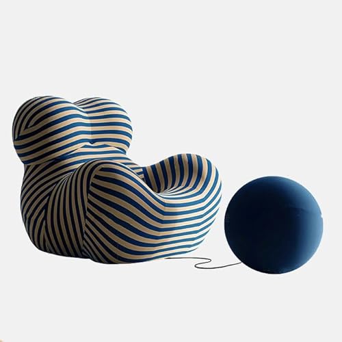 Sitzsack Stuhl Boden faul Sofa Freizeit Wohnzimmer Couch Blase Balkon Kreative Einzel Armlehne Couch Lounge Sessel Memory Foam Stuhl Kompression Knochenloses Sofa(Size:Small 100 x 88 x 88cm,Color:B) von HNBCYRND