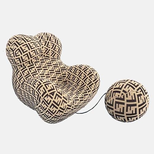 Sitzsack-Stuhl Designer-Sofa Boden Freizeit Wohnzimmer Balkon kreativ Einzelarmlehne Couch Lounge-Sessel Zimmer Erwachsenenstuhl Memory-Schaum-Sessel Schlafzimmer knochenloses Sofa(Size:Large 125 x 11 von HNBCYRND