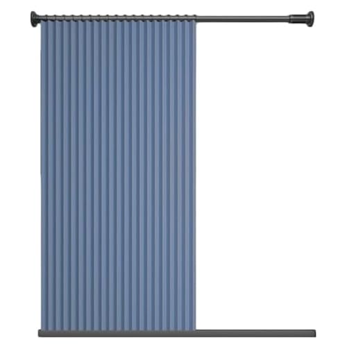 Wasserdichter faltbarer Duschvorhang, magnetische Duschvorhänge für Badezimmer Duschvorhangstange keine Bohrarbeiten erforderlich Installation tragbar flexibel Umkleidekabine Ankleideraum(Curtain 180x von HNBCYRND