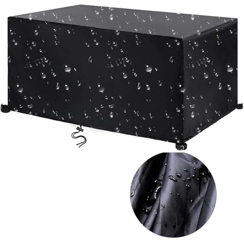 HNBFKD Abdeckung für Gartenmöbel - 100x100x85cm(LxWxH) Outdoor Gartentisch Abdeckung Gartenmöbel Winterfest Oxford Gewe UV-Bestän Plane für Gartent Gartentische Abdeckplane Terrassenmöbel Schutzhülle von HNBFKD
