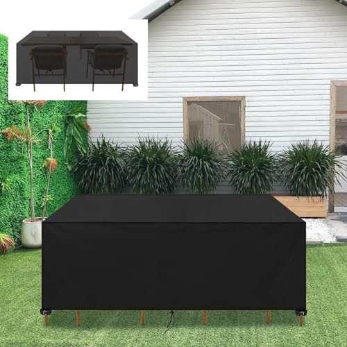 HNBFKD Abdeckung für Gartenmöbel 75x75x40cm/LxWxH 420D Oxford Gewebe Tisch Abdeckung wasserdichte Schutzhülle Anti-UV Abdeckplane, Regenschutz und Staubfest, für Gartentische Terrassenmöbel Schwarz HNBFKD Abdeckung für Gartenmöbel 75x75x40cm/LxWxH 420D Oxford Gewebe Tisch Abdeckung wasserdichte Schutzhülle Anti-UV Abdeckplane, Regenschutz und Staubfest, für Gartentische Terrassenmöbel Schwarz von HNBFKD