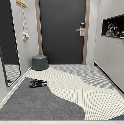 HNBFKD Home Mat Ölbeständiger und Rutschfester Küchenteppich Abwischbar Balkonteppich Großflächige Teppiche für Wohnzimmer Fußmatte Flur 40x120cm von HNBFKD