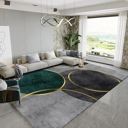 HNBFKD Leichter, luxuriöser geometrischer Teppich für Zuhause, Lounge, großer Bereich, Teppich für Wohnzimmer, Dekoration, weiche Schlafzimmerteppiche, Dicke Fußmatte für den Eingangsbereich 60x25cm von HNBFKD