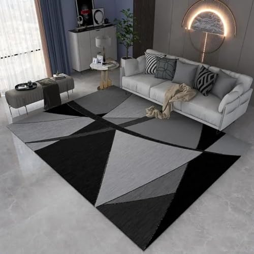HNBFKD Moderner, minimalistischer großer Teppich im nordischen Stil, Sofateppich für Wohnzimmer, Schlafzimmer, Wohnkultur, bedeckter Teppich für Esszimmer 60x90cm von HNBFKD