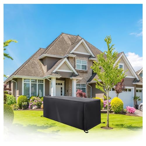 HNBFKD Patio Gartenmöbel Abdeckung 60x50x75cm/LxWxH Abdeckung für Esstisch wasserdichte Schutzhülle Winddicht 420D Oxford Gewebe Staubdicht Gartenmöbel Plane Gartenmöbel Wasserdicht Abdeckung Schwarz von HNBFKD
