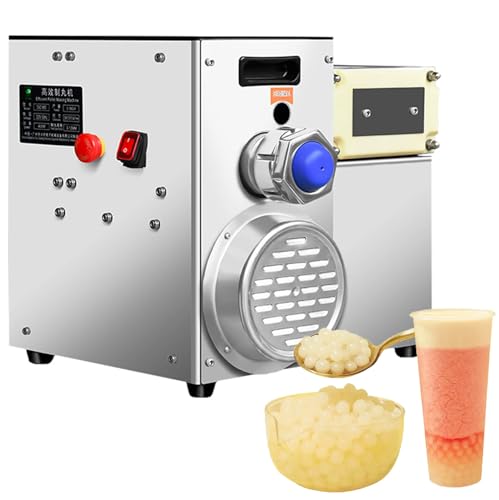 HNBYLMM 400W Kommerzielle Popping Boba Making Machine, Halbautomatische Tapiokaperlenherstellungsmaschine, Bubble Tea Pearl Maker, Popping Boba Formwerkzeug, Taro Ball Cassava Ball Maker,6mm von HNBYLMM