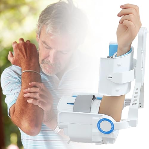 HNBYLMM Electric Elbow Rehabilitation Device, -5~150° Full-Angle Exercise, Elbow Support Arm Exerciser with Remote Control and Angle Board, 3 Speed Adjustable, for Stroke Hemiplegia Patients HNBYLMM Electric Elbow Rehabilitation Device, -5~150° Full-Angle Exercise, Elbow Support Arm Exerciser with Remote Control and Angle Board, 3 Speed Adjustable, for Stroke Hemiplegia Patients von HNBYLMM