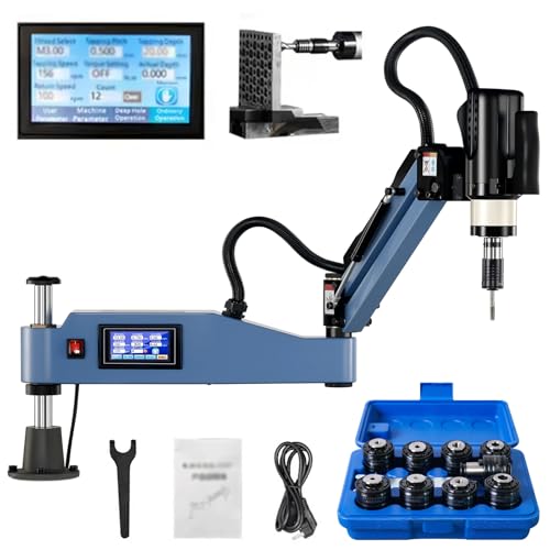 HNBYLMM Electric Tapping Machine, M3-M16 Tap Collets 360° Universal Electric Tapper 0-375 RPM Flexible Arm Drilling Threading Machine for Machinery, Plastics, Mold Manufacturing von HNBYLMM
