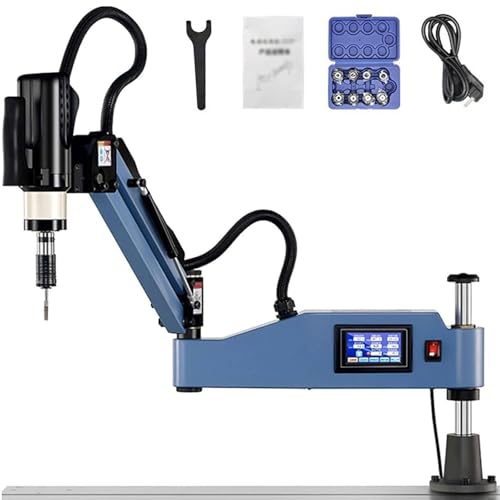 HNBYLMM Electric Tapping Machine M3-M16 Tapping Drilling Machine 360° Universal Electric Tapping Arm 0-375 RPM Servo Motor Tapper Drilling Machine Included 8 Pcs Collets HNBYLMM Electric Tapping Machine M3-M16 Tapping Drilling Machine 360° Universal Electric Tapping Arm 0-375 RPM Servo Motor Tapper Drilling Machine Included 8 Pcs Collets von HNBYLMM