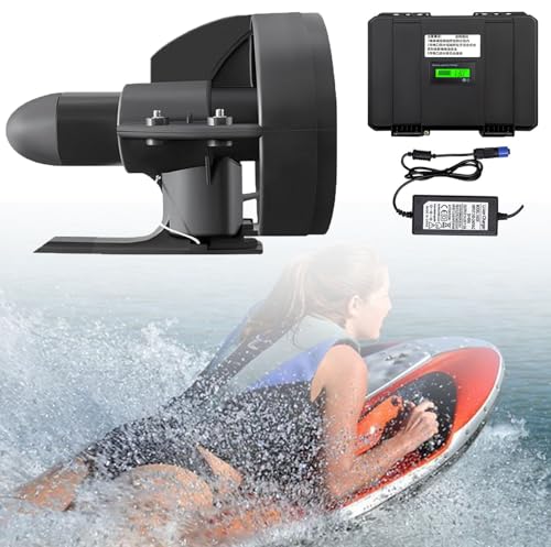 HNBYLMM Elektrisches Motorisiertes Surfbrett Elektrische Finne Surf-Finne Paddleboard-Push-Motorfinne mit Fernbedienung, Geschwindigkeit 4–5 km/h, für Paddleboard, Surfbrett von HNBYLMM