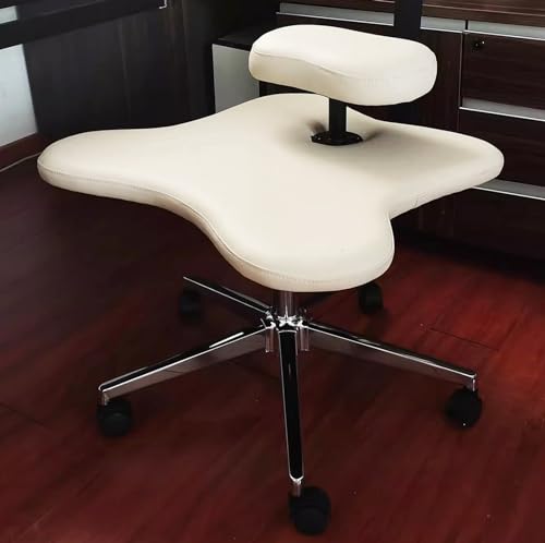 HNBYLMM Kneeling Chair, Meditation Chair, Cross Legged Chair, Height-Adjustable Office Chai, Ergonomic Office Chair, Cross-Legged kneeing Chair for Office and Home,Beige von HNBYLMM