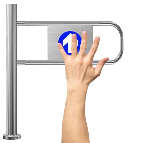 HNBYLMM Universal Supermarket Entrance Safety Gate, Spring-Loaded Safety Swing Gate, Automatic Closing Unidirectional Door for Store Library Factory School Entrance Gate,Right von HNBYLMM
