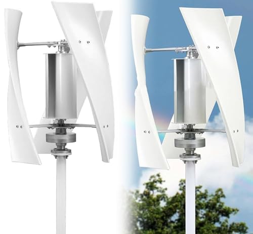 HNBYLMM Wind Turbine Generator Kit Vertical Helix Wind Power Turbine Generator 3 Blade Wind Turbine Electricity Set with Charge Controller for Marine RV Home Industrial Energy,12V-2000W HNBYLMM Wind Turbine Generator Kit Vertical Helix Wind Power Turbine Generator 3 Blade Wind Turbine Electricity Set with Charge Controller for Marine RV Home Industrial Energy,12V-2000W von HNBYLMM