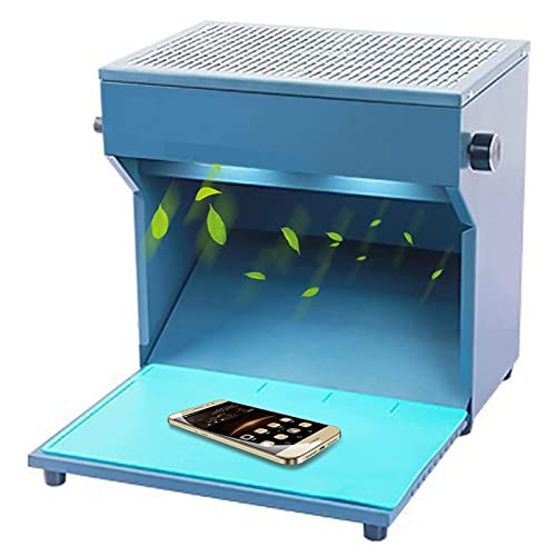 HNCXHX Laminar Flow Hood Staub Freizimmer Arbeitstabelle Mini Tragbare Saubere Bank Workstation Tabelle LCD Reparatur Arbeit 2 Modus Einstellung LuftströMung Saubere Bank Workstation Tabelle von HNCXHX