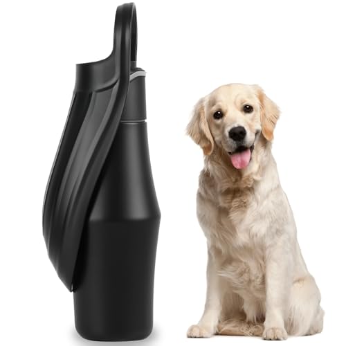 Hundetrinkflasche für Unterwegs - 750ml Trinkflasche Hunde für Unterwegs, Wasserflasche Hund- Auslaufsicher & Robust aus Edelstahl, Doppelwandig Vakuum Isolierte, Hunde Trinkflasche to go von HNCY