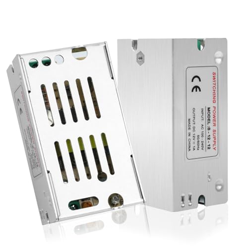 led trafo 12v 1A, led transformator 12w, trafo 230v auf 12V 12W, netzteil 12v für G4 GU5.3 MR11 MR16, kein Flimmern, Kein Rauschen, Treiber Schaltnetzteil für LED-Streifen, Nicht Dimmbar led trafo 12v 1A, led transformator 12w, trafo 230v auf 12V 12W, netzteil 12v für G4 GU5.3 MR11 MR16, kein Flimmern, Kein Rauschen, Treiber Schaltnetzteil für LED-Streifen, Nicht Dimmbar von HNCY