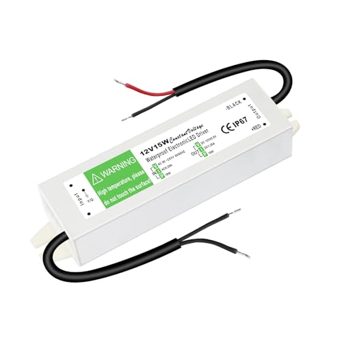 LED Trafo 12V 15W LED Netzteil 1.25A Hochwertiger LED-Transformator aus Aluminium Schaltnetzteil LED Treiber Trafo 230v auf 12v IP67 Wasserdicht LED Driver Transformator für LED Lampen Beleuchtungen LED Trafo 12V 15W LED Netzteil 1.25A Hochwertiger LED-Transformator aus Aluminium Schaltnetzteil LED Treiber Trafo 230v auf 12v IP67 Wasserdicht LED Driver Transformator für LED Lampen Beleuchtungen von HNCY