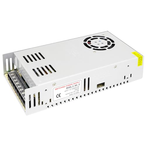 LED Trafo 12V 600W, 230V auf 12V 50A, LED Netzteil 12V DC Niedervolttrafo, Kein Rauschen, Kein LED-Flimmern, 240V auf 12V LED Treiber Netzteil, für LED-Streifen und LED-Innenleuchten LED Trafo 12V 600W, 230V auf 12V 50A, LED Netzteil 12V DC Niedervolttrafo, Kein Rauschen, Kein LED-Flimmern, 240V auf 12V LED Treiber Netzteil, für LED-Streifen und LED-Innenleuchten von HNCY