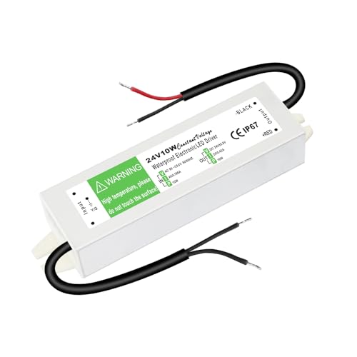 HNCY LED Trafo 24V 10W, Netzteil, Transformator 230V Auf 24V, Treiber IP67 Für Drinnen Und Draußen, Mit Flammhemmendem Aluminiumgehäuse, Für Lampen Streifen MR11 MR16 G4 HNCY LED Trafo 24V 10W, Netzteil, Transformator 230V Auf 24V, Treiber IP67 Für Drinnen Und Draußen, Mit Flammhemmendem Aluminiumgehäuse, Für Lampen Streifen MR11 MR16 G4 von HNCY