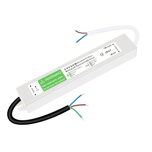 LED Trafo 24V 20W, Transformator 230V auf 24V, 0.83A Treiber Netzteil, Ultra Dünn IP67 Wasserdicht Konstantspannung Niedervolttrafo für Lampen MR11 MR16 G4 Halogen Birnen LED Trafo 24V 20W, Transformator 230V auf 24V, 0.83A Treiber Netzteil, Ultra Dünn IP67 Wasserdicht Konstantspannung Niedervolttrafo für Lampen MR11 MR16 G4 Halogen Birnen von HNCY