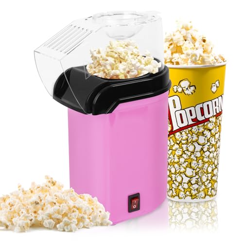 Popcornmaschine, 1200W Elektrische Popcorn Maker, Popcorn-Maschinen mit Messbecher, 2 Minuten Schnell, Fett- Und öLfrei, One-Touch-Bedienung, FüR Heimvideos Und Filmaben, Kindergeburtstag - Rosa Popcornmaschine, 1200W Elektrische Popcorn Maker, Popcorn-Maschinen mit Messbecher, 2 Minuten Schnell, Fett- Und öLfrei, One-Touch-Bedienung, FüR Heimvideos Und Filmaben, Kindergeburtstag - Rosa von HNCY