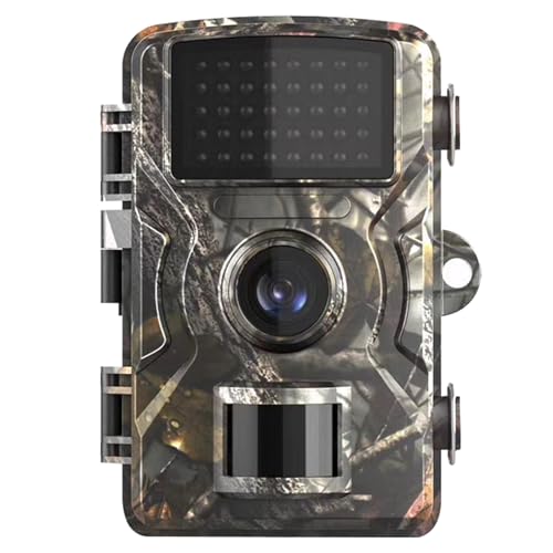 Wildkamera, 4K Video Wildtierkamera, 60MP Full HD WLAN, Bewegungssensor, Nachtsicht, 0,8s Auslösezeit, Wildkamera mit 32G Speicherkarte & Kartenleser IP66 Wasserdicht von HNCY