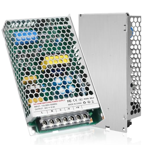 led trafo 24v 8.3A, led transformator 24v 200w, Konstante Spannung Netzteil für G4 GU5.3 MR11 MR16, kein Flimmern, Kein Rauschen, Power Supply Niedervolttrafo für LED-Streifen, Nicht Dimmbar led trafo 24v 8.3A, led transformator 24v 200w, Konstante Spannung Netzteil für G4 GU5.3 MR11 MR16, kein Flimmern, Kein Rauschen, Power Supply Niedervolttrafo für LED-Streifen, Nicht Dimmbar von HNCY