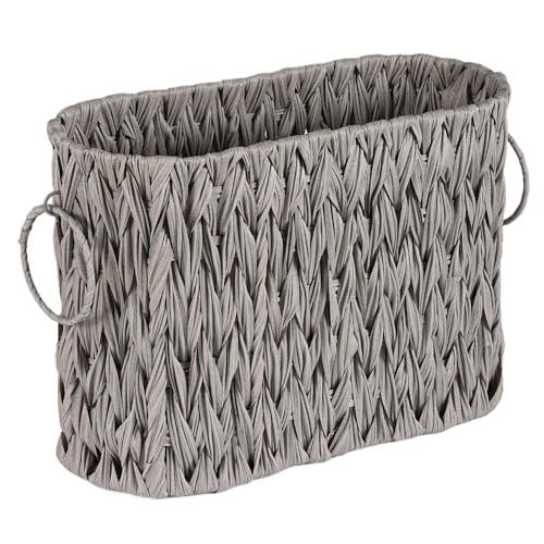 Toilettenpapier Aufbewahrungskorb Geflochten, Toilet Paper Behälter, Klopapier Aufbewahrung, Badezimmer Organizer, Toilet Rolls Storage Basket, Zeitschriften & Zeitungshalter - Grau Toilettenpapier Aufbewahrungskorb Geflochten, Toilet Paper Behälter, Klopapier Aufbewahrung, Badezimmer Organizer, Toilet Rolls Storage Basket, Zeitschriften & Zeitungshalter - Grau von HNFNGSZL