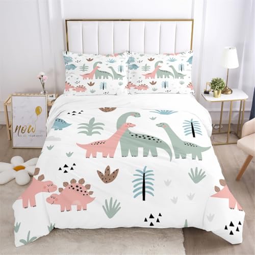 HNHDDZ Cartoon Dinosaurier Astronaut Doppel Bettbezug-Set 3-Teilig Bettwäscheset mit 2 Kissenbezügen Lebendiger Blumen Kaktus Druck Weltraumabenteuer Motiv Kinderzimmer Dekoration Bettbezüge 200x200 HNHDDZ Cartoon Dinosaurier Astronaut Doppel Bettbezug-Set 3-Teilig Bettwäscheset mit 2 Kissenbezügen Lebendiger Blumen Kaktus Druck Weltraumabenteuer Motiv Kinderzimmer Dekoration Bettbezüge 200x200 von HNHDDZ
