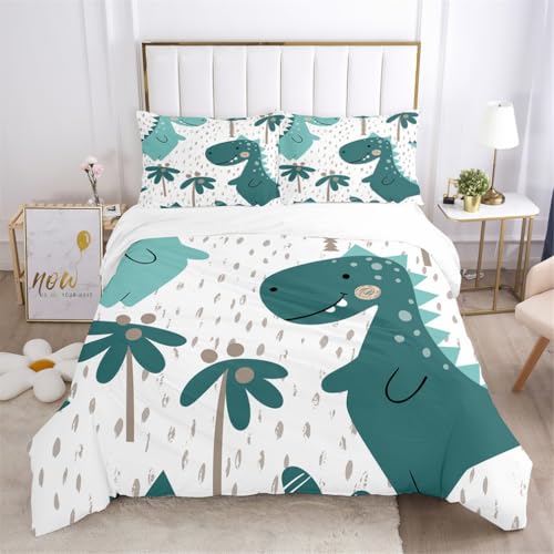 HNHDDZ Cartoon Dinosaurier Astronaut King Bettbezug-Set 3-Teilig Bettwäscheset mit 2 Kissenbezügen Lebendiger Blumen Kaktus Druck Weltraumabenteuer Motiv Kinderzimmer Dekoration Bettbezüge 220x240 HNHDDZ Cartoon Dinosaurier Astronaut King Bettbezug-Set 3-Teilig Bettwäscheset mit 2 Kissenbezügen Lebendiger Blumen Kaktus Druck Weltraumabenteuer Motiv Kinderzimmer Dekoration Bettbezüge 220x240 von HNHDDZ