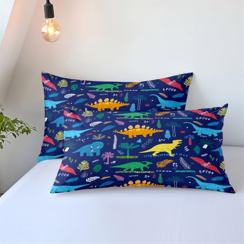HNHDDZ Cartoon Dinosaurier Astronaut Kissenbezug 2-Teilig Bettwäscheset Lebendiger Blumen Kaktus Druck Weltraumabenteuer-Motiv Kinderzimmer Dekoration 2 Kissenbezug 50x75 cm HNHDDZ Cartoon Dinosaurier Astronaut Kissenbezug 2-Teilig Bettwäscheset Lebendiger Blumen Kaktus Druck Weltraumabenteuer-Motiv Kinderzimmer Dekoration 2 Kissenbezug 50x75 cm von HNHDDZ