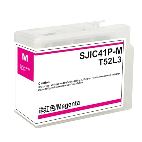 HNJFXCRO SJIC41P Tintenpatronen, kompatibles Tintenset Kompatibel mit ColorWorks CW-C4000 Matte Etikettendrucker SJIC41P-MK SJIC41P-C SJIC41P-M SJIC41P-Y(MG 1 PCS) von HNJFXCRO
