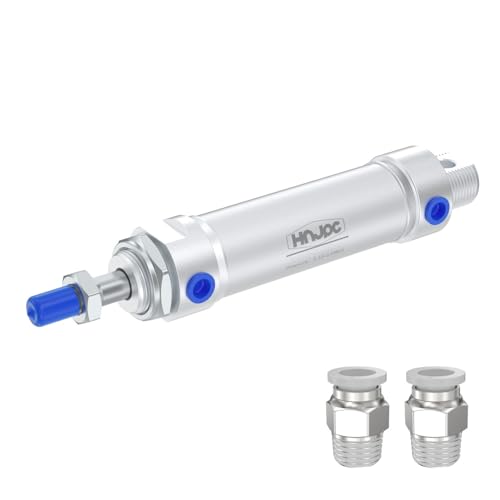 HNJPC MAL Mini Pneumatik zylinder 16mm Bohrung 200mm Schlaganfall, kompakter runder Körper doppelt wirkender Aluminiumluft Zylinder (MAL16x200) HNJPC MAL Mini Pneumatik zylinder 16mm Bohrung 200mm Schlaganfall, kompakter runder Körper doppelt wirkender Aluminiumluft Zylinder (MAL16x200) von HNJPC