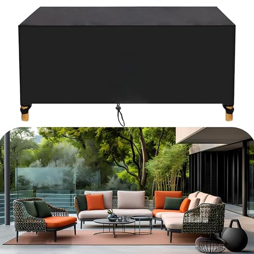 Gartenmöbel Abdeckung Wasserdicht Abdeckplane Palettenmöbel 330x80x80cm/LxWxH 420D Oxford Schutzhülle für Gartenmöbel Gartentisch Winterfest Abdeckplane Loungemöbel Gartenmöbel Abdeckung Wasserdicht Abdeckplane Palettenmöbel 330x80x80cm/LxWxH 420D Oxford Schutzhülle für Gartenmöbel Gartentisch Winterfest Abdeckplane Loungemöbel von HNKDKJ