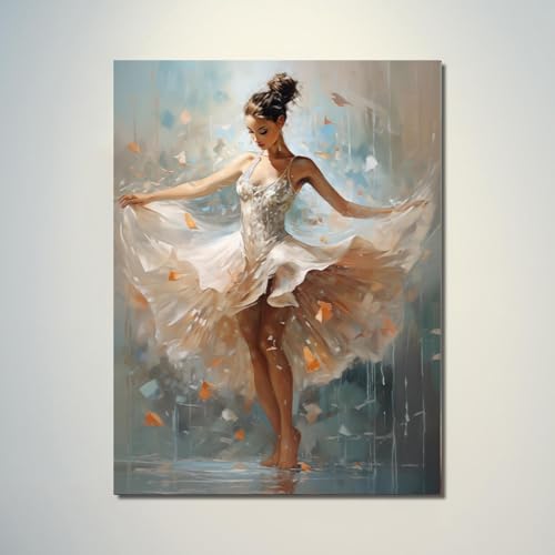 HNKDKJ Ballett-Mädchen, gerahmte Wandkunst, modernes Ballerina-Bild, vertikal, schöne Tänzerin, Druck, abstrakte Kunstwerke, Heimdekoration, 42x60 cm/18x24 Zoll–Innenrahmen HNKDKJ Ballett-Mädchen, gerahmte Wandkunst, modernes Ballerina-Bild, vertikal, schöne Tänzerin, Druck, abstrakte Kunstwerke, Heimdekoration, 42x60 cm/18x24 Zoll–Innenrahmen von HNKDKJ