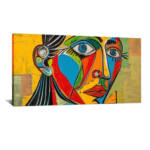 HNKDKJ Picasso-Leinwand-Kunst buntes Poster ästhetische Wanddekoration Bilder für Wohnzimmer Galerie Heimdekoration 80x155 cm/31x61 Zoll–Innenrahmen HNKDKJ Picasso-Leinwand-Kunst buntes Poster ästhetische Wanddekoration Bilder für Wohnzimmer Galerie Heimdekoration 80x155 cm/31x61 Zoll–Innenrahmen von HNKDKJ