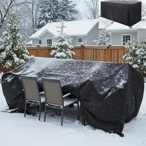 Rechteckig Abdeckung Gartenmöbel Winterfest Wasserdichte Abdeckung für Terrassenmöbel 260x40x95cm/LxWxH Schutzhülle Abdeckplane Gartenmöbel für Außenbereich Schutz Gartenmöbel Gartentisch Abdeckung Rechteckig Abdeckung Gartenmöbel Winterfest Wasserdichte Abdeckung für Terrassenmöbel 260x40x95cm/LxWxH Schutzhülle Abdeckplane Gartenmöbel für Außenbereich Schutz Gartenmöbel Gartentisch Abdeckung von HNKDKJ