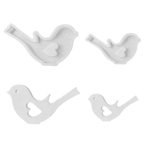Silikonform Vogelform,2 Stück Vogelform Gipsform zum Gießen,DIY Geprägte Vogelform Gipsform zum Gießformen für Herstellung von handwerklichen Dekorationen verwendet Silikonform Vogelform,2 Stück Vogelform Gipsform zum Gießen,DIY Geprägte Vogelform Gipsform zum Gießformen für Herstellung von handwerklichen Dekorationen verwendet von HNLMZ
