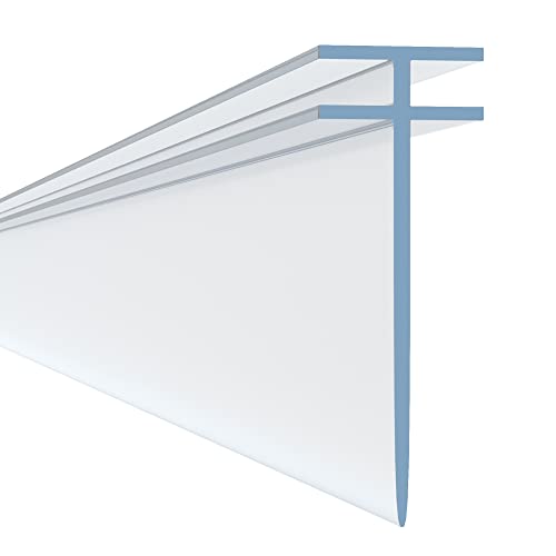 HNNHOME T-Profil Kanal Duschwand Dichtungsleiste für Faltung gerade Glas 2,2 Meter HNNHOME T-Profil Kanal Duschwand Dichtungsleiste für Faltung gerade Glas 2,2 Meter von HNNHOME